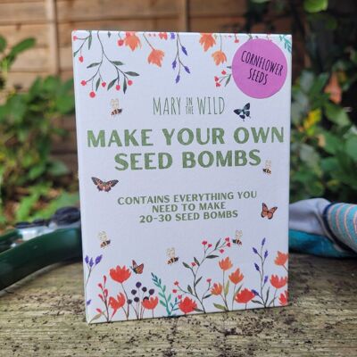 Make Your Own Seed Bombs - Cornflower Seed Mix Kit