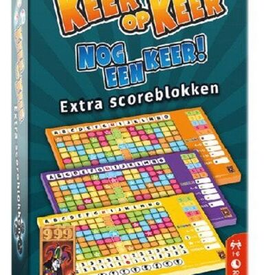 999 Games Keer op Keer Scoreblok 3 stuks