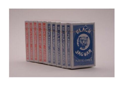 Black Jaguar speelkaarten 55 kaarten, per 10 pakjes