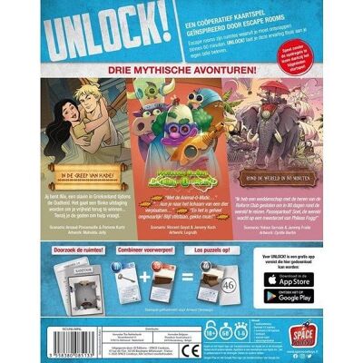 Unlock! 8 Mythische avonturen kaartspel vanaf 10 jaar 1-6 spelers