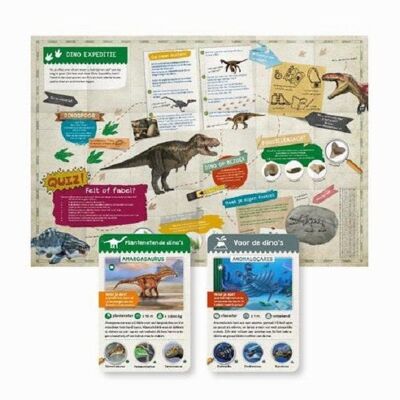Rebo Kwartetspel Dinosauriers met posterboek