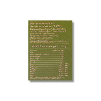 CHOCQLATE chocolat bio Hojicha MATCHA 5