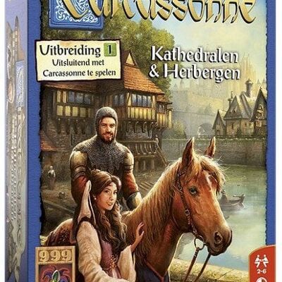 999 Games Carcassonne: Kathedralen & Herbergen uitbreiding 1
