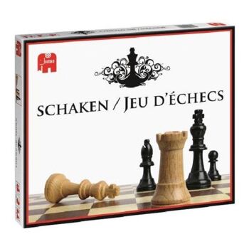 Jumbo Chess 1 plateau en carton (30x30cm) avec 32 pièces en bois. 2