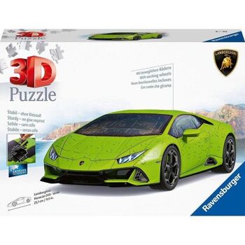 Ravensburger puzzle 3D Lamborghini Huracán EVO vert 108 pièces 2
