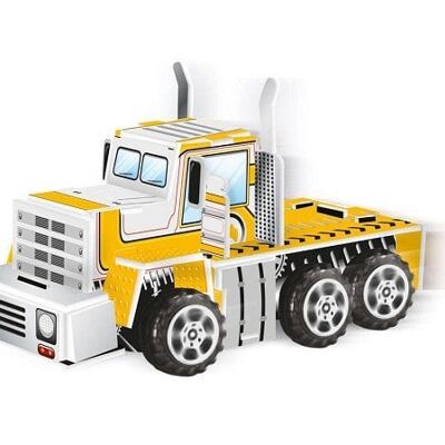 Eddy Toys 3D puzzel vrachtwagen 11x5.8x6,5cm
