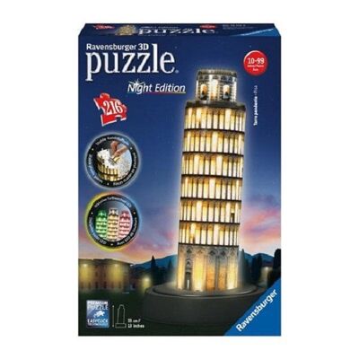 Ravensburger 3D puzzel Toren van Pisa - Night Edition