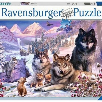 Ravensburger puzzel Wolven in de Sneeuw 2000 stukjes