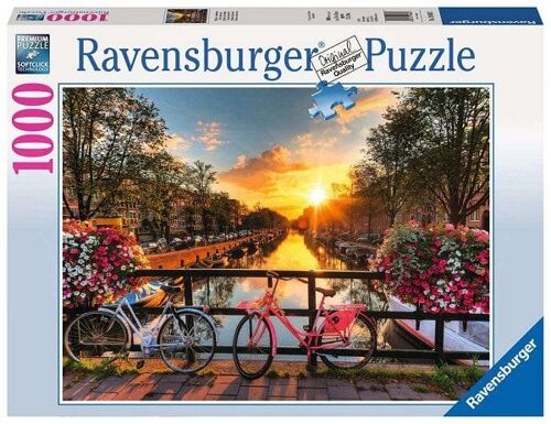 Ravensburger Puzzel 1000 stukjes Fietsen in Amsterdam