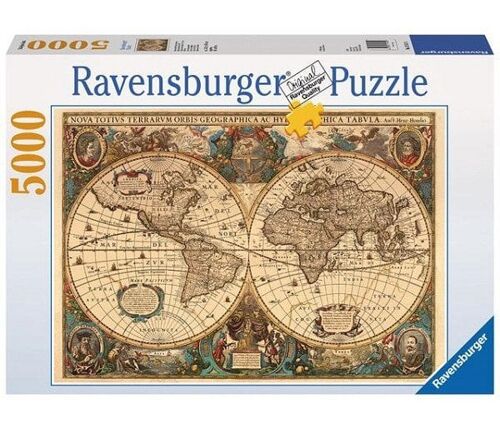 Ravensburger puzzel Antieke wereldkaart 5000pcs