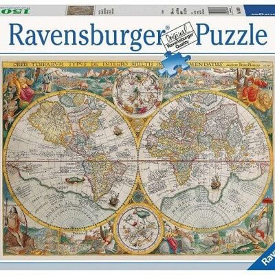 Ravensburger puzzel Historische kaart 1500pcs