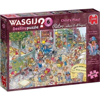 Jumbo Wasgij Retro Destiny 6 puzzel 1000 stukjes Kinderspel!