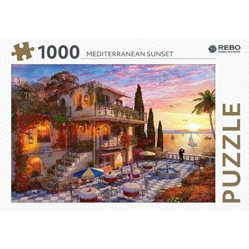 Rebo Mediterranean sunset - puzzel 1000 stukjes