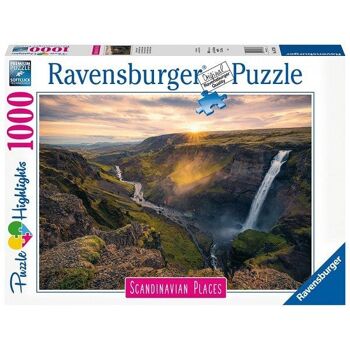 Puzzle Ravensburger 1000 pièces Haifoss Lieux Scandinaves