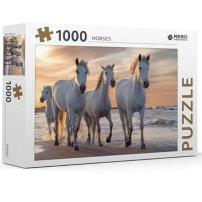 Rebo puzzel Horses 1000 stukjes