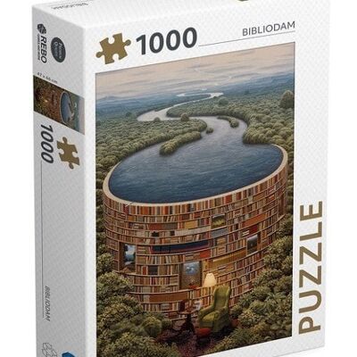 Rebo puzzel Bibliodam 1000 stukjes