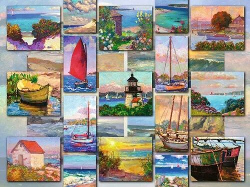 Ravensburger puzzel Coastal Collage 1500 stukjes