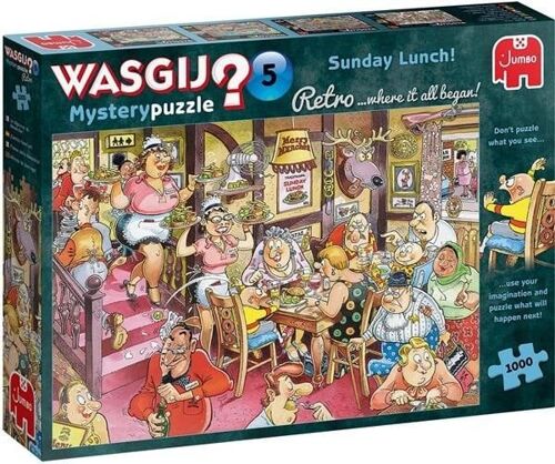 Jumbo Wasgij Retro Mystery 5 - Zondagse lunch! 1000 stukjes