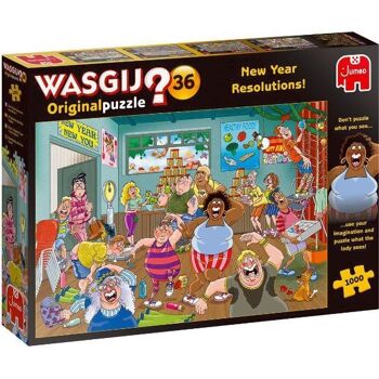 Jumbo Wasgij Original 36 - Bonnes intentions ! 1000 morceaux de résolutions du Nouvel An