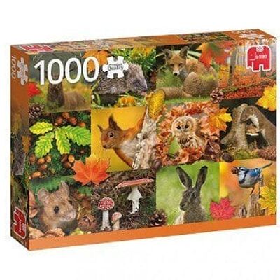 Jumbo Puzzel Autumn Animals 1000pcs