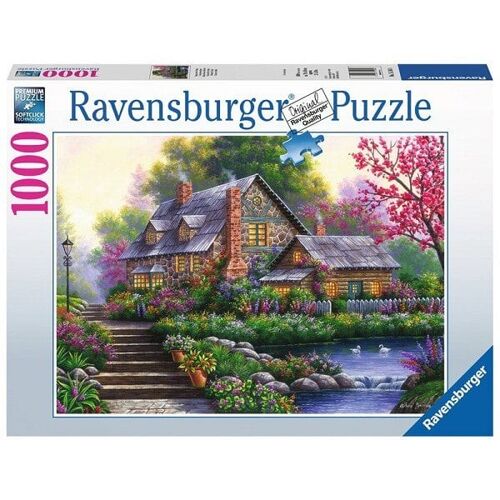 Ravensburger puzzel Romantische cottage 1000 stukjes