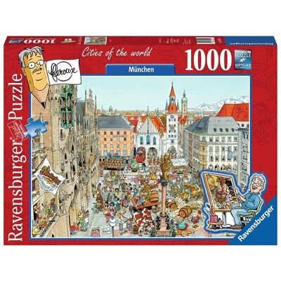 Ravensburger puzzel Fleroux - Munchen, cities of the world 1000 stukjes