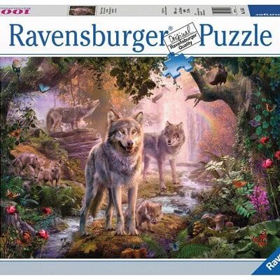 Ravensburger puzzel Wolvenfamilie In De Zomer 1000 stukjes