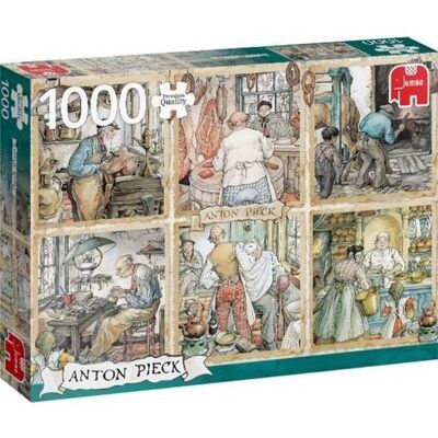 Jumbo puzzel Anton Pieck: Vakmanschap 1000 Stukjes