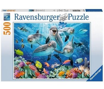Ravensburger 500 pièces Dauphins dans la barrière de corail