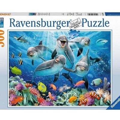 Ravensburger 500 stukjes Dolfijnen in het koraalrif