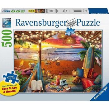Puzzle Ravensburger Cozy cabana puzzle 500 pièces