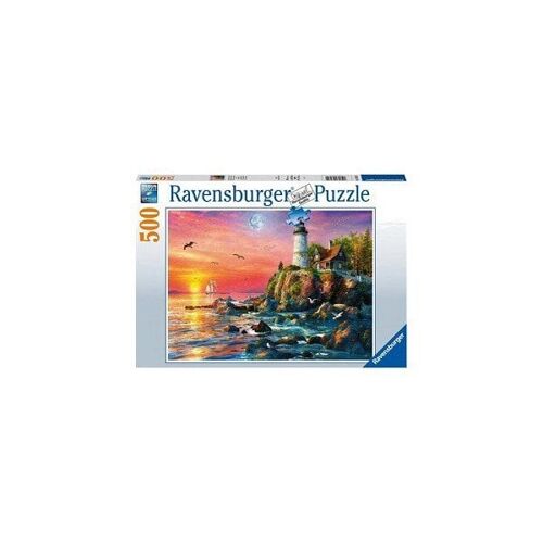 Ravensburger puzzel 500 stukjes Vuurtoren in de avond