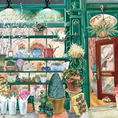 Ravensburger puzzel Flower Shop 300 stukjes