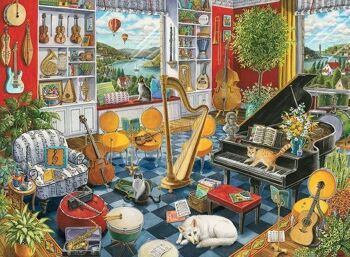 Puzzle Ravensburger La salle de musique 500 pièces 1