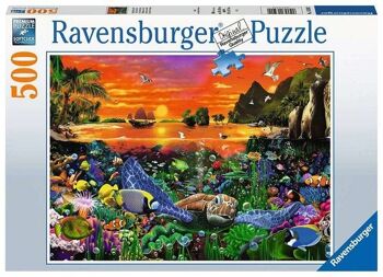 Ravensburger Puzzle Tortue dans le récif 500 pièces 2