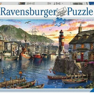 Ravensburger puzzel 's Ochtends bij de Haven 500 stukjes