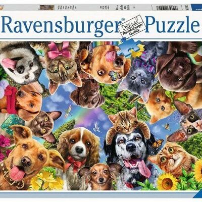 Ravensburger puzzel Dieren selfie 500 stukjes