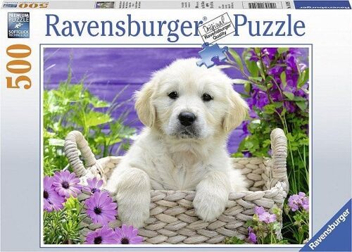 Ravensburger puzzel Lieve Golden Retriever 500 stukjes