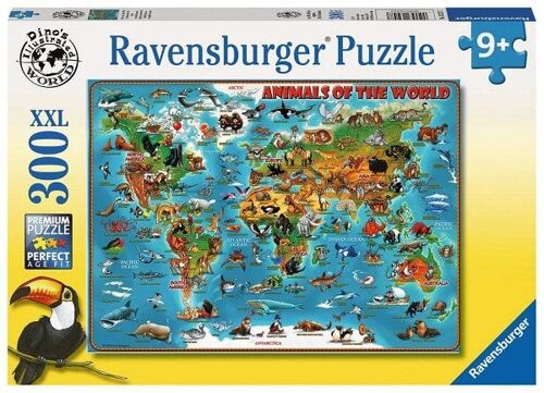Ravensburger XXL puzzel Dieren Over De Wereld 300 stukjes