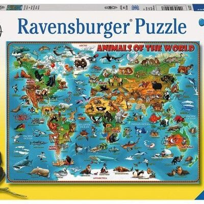 Ravensburger XXL puzzel Dieren Over De Wereld 300 stukjes