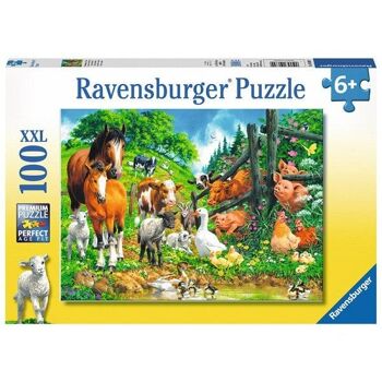 Puzzle Ravensburger Rencontre des animaux 100 pièces