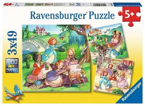 Ravensburger puzzel Kleine prinsessen - Legpuzzel - 3x49 stukjes
