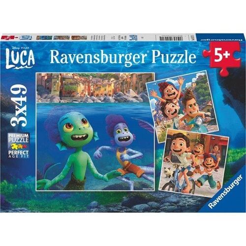 Ravensburger Disney Pixar Luca: Luca's avonturen puzzel 3x49 stukjes