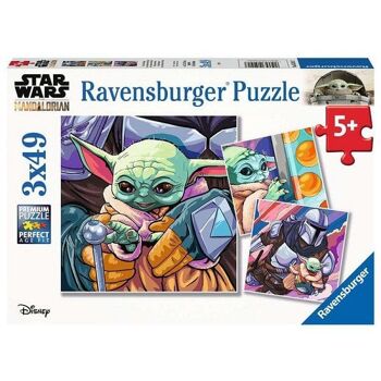 Ravensburger Le puzzle Mandalorian Grogu Moments 3x49 pièces 2