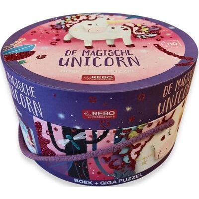 Rebo Magische Unicorn - Boek + Puzzel