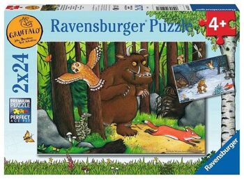 Puzzle Ravensburger Le Gruffalo La promenade en forêt 2x24 pièces