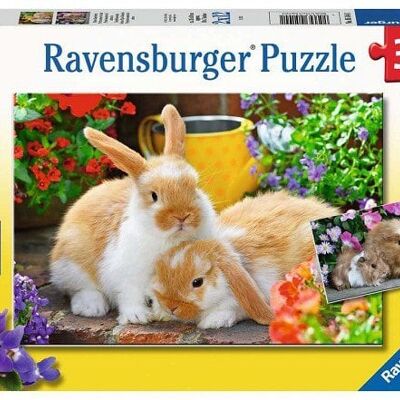 Ravensburger puzzel Knuffeltijd 2x12 stukjes