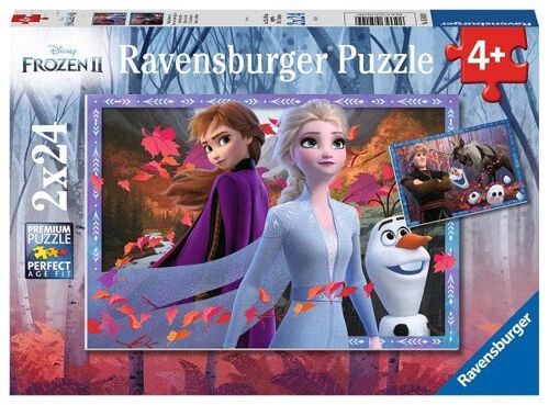 Ravensburger puzzel Frozen 2 IJzige avonturen 2x24 stukjes