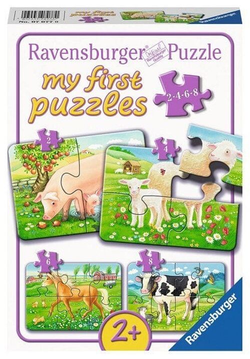 Ravensburger Favorite animals My first puzzle 2-4-6-8 stukjes