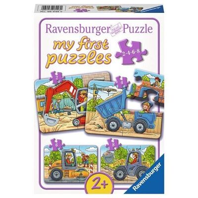 Ravensburger My First Puzzels Bouwvoertuigen 2,4,6 en 8 stukjes